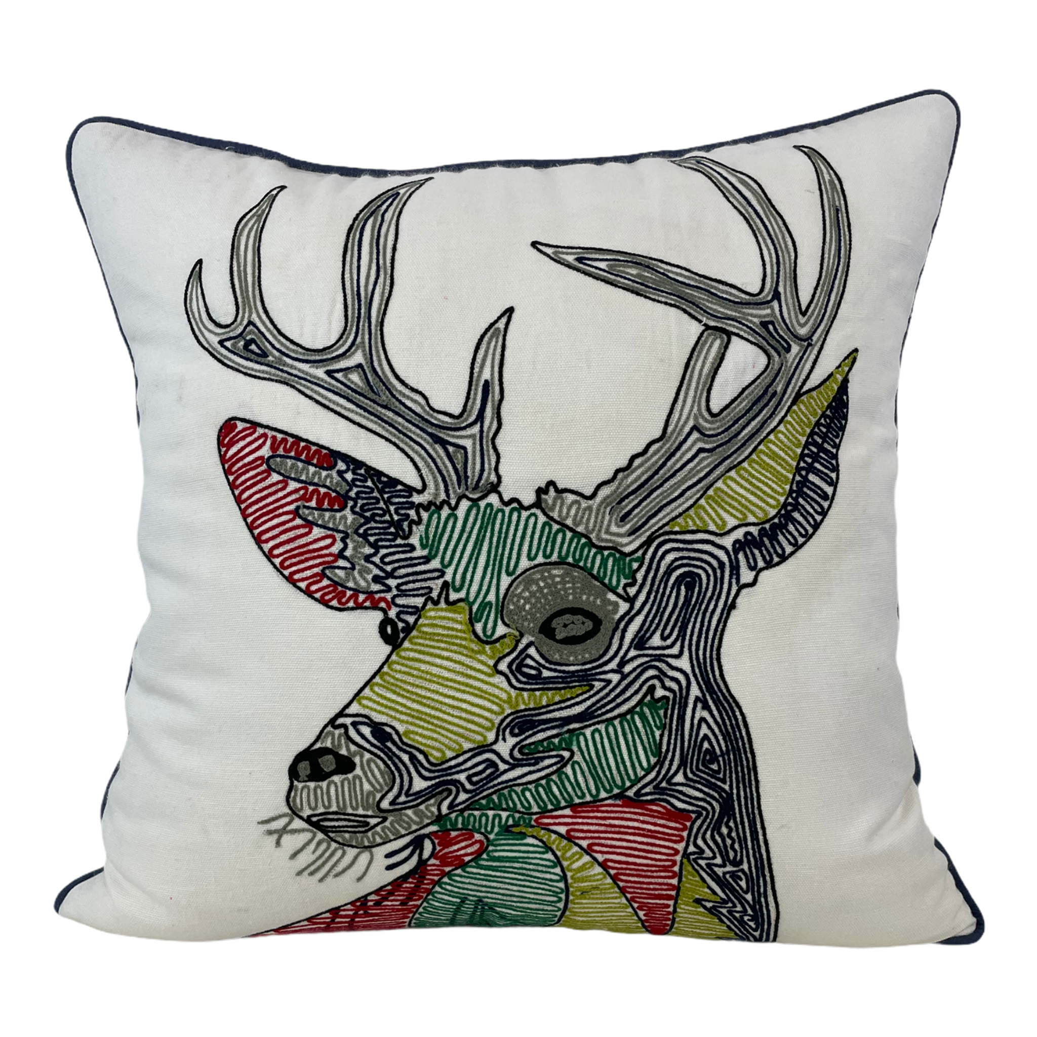 Deer head outlet pillow