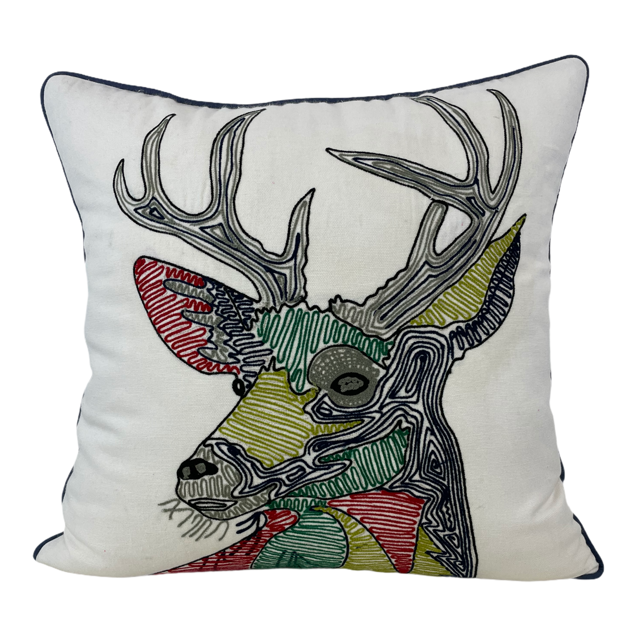 Deer Head Throw Pillow VII Designs Gifts