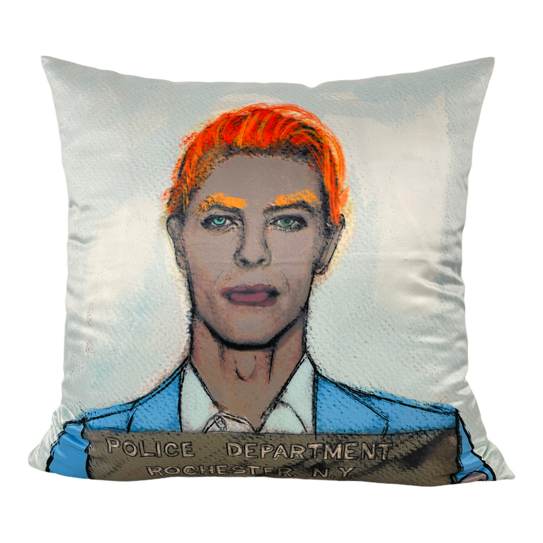 David Bowie Throw Pillow
