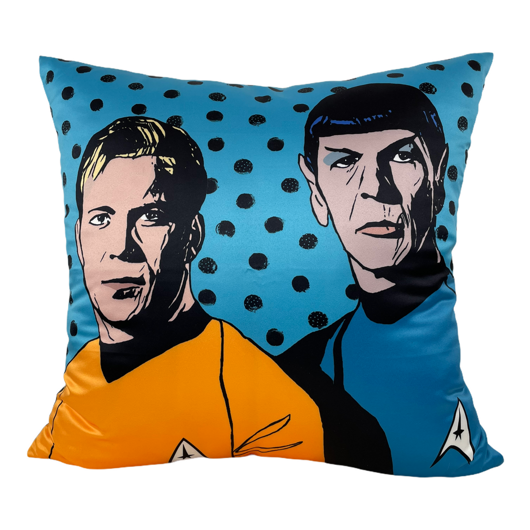 Kirk & Spock Star Trek Throw Pillow