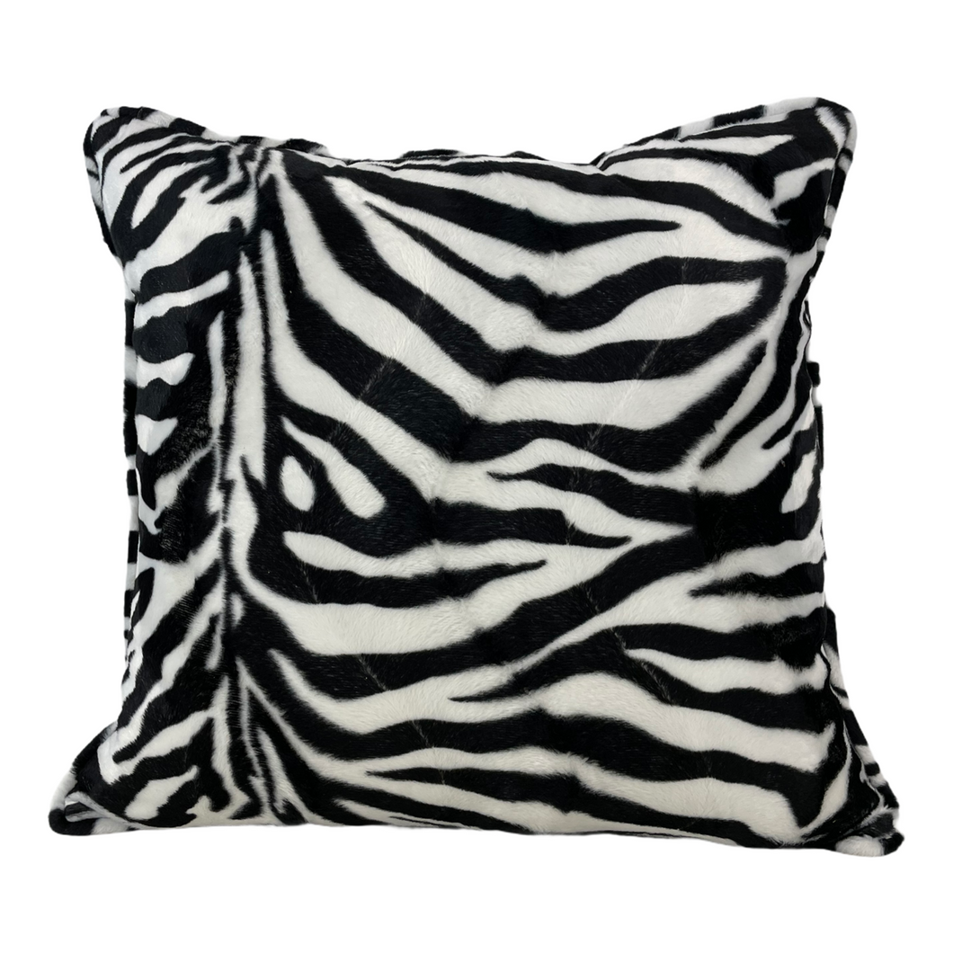 Animal Print Zebra Plush Throw Pillow