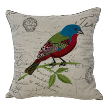 Load image into Gallery viewer, Bunting Bird Throw Pillow
