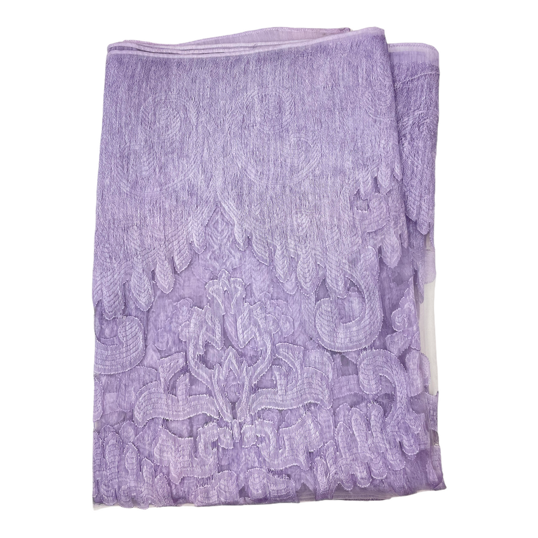 Silk Linen Wrap Purple